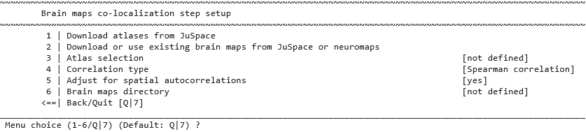 neurominer residualization Options