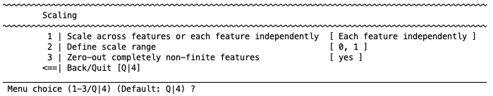 neurominer preprocessing scale menu