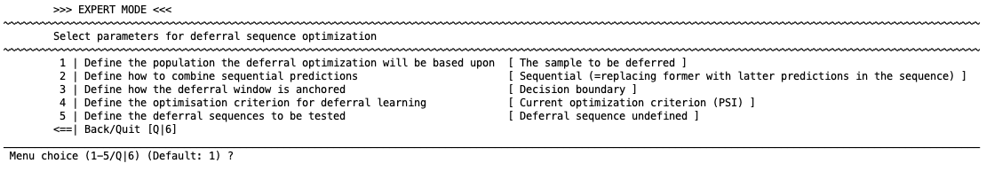 neurominer sequential optimizer menu options