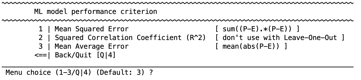 neurominer regression performance measures